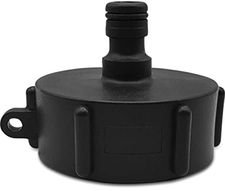 Water Butt Hose Connector - S60X6F Snap-On IBC Tank Adapter – One-Part Water Butt Connector – Leakproof and Secure – Water Butt Hose Adapter for Garden Irrigation and Watering. Set by MYPURECORE