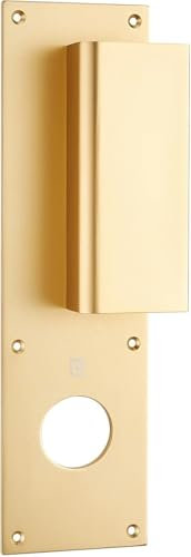 Poignée palière aluminium type Bastille 70x250mm champagne trou de 36 - HERACLES - I-231102TR36