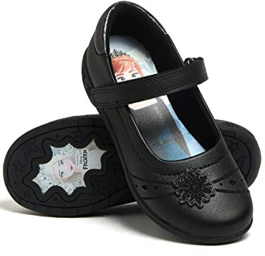 Disney Scarpe Frozen Bambina | Scarpe Ragazza | Anna E Elsa | Ritorno a Scuola | Nero 24