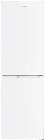 Cookology CFF2475050WH Frostfree 244 Litre Freestanding 50/50 Fridge Freezer, Adjustable Temperature Control and Legs, Reversible Doors, Efficient LED Light, 4 Star Freezer Rating - in White