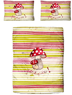 Traumschloss Renforcé Bettwäsche »Junior«, Glückspilz, 100x135 & 40x60, 100% Baumwolle, atmungsaktiv & weich, Kinderbettwäsche-Set mit Reißverschluss bestehend aus Kissen und Bettbezug