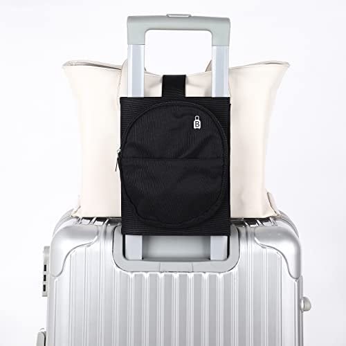 Luggage Adjustable Straps for Suitcases Add a Bag Carry on Belt Hands Free Luggage Helper Luggage Accessories for Travel Bag Duffel Tote Laptop Bag Travel Attachment Black