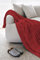 Il Gruppone Passione Casa Telo Arredo Tinta Unita in Cotone Panama Grandfoulard Copridivano Copriletto Sofà Made in Italy - Bordeaux - 2 Posti 280x240
