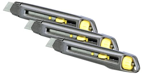 Stanley 1-10-018 Cutter 18 mm Interlock (Lot de 3)