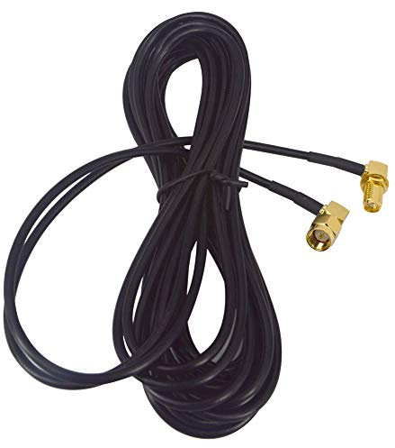 YILIANDUO SMA Verlängerungskabel Stecker auf Buchse 90° 5M für 4G/Homematic | SMA Kabel RG174 für 4G LTE-Antenne Homematic CCU3 CCU2 Raspberry Pi Hsdpa Huawei 4G DTV WiFi Router Mobiler Hotspot MEHRWEG