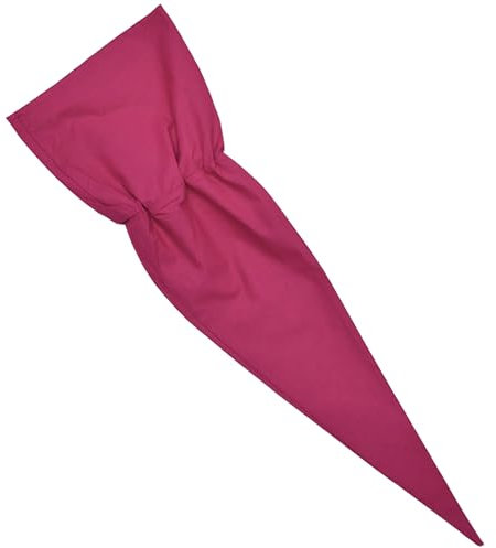 Schultüte Kissenbezug 35 cm Bordeaux Zuckertüte Stoff Rohling 100% Baumwolle Kissen Schultütenkissen Kissenüberzug Reißverschluss Kopfkissen Kegel Form Kissenhülle für Jungen Mädchen