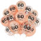 Unisun 60. Geburtstag Luftballons, 60 Jahre Geburtstag Dekorationen für Frauen Mädchen, Happy Birthday Rose Gold 60 Jahrestag Ballons Deko für Geburtstag Party Supplies