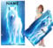 KIDSLOVE Personalisiert Wolf Strandtuch Mit Namen, Cartoon 3D Wolf Tiere Handtuch mit Namen Badetuch, Mikrofaser Strandtuch Groß 90x180cm Badetuch Handtuch für Strand (100 x 200 cm,1)