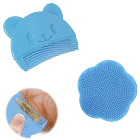 Milchschorf Baby Entfernen,2 Stück Babybürste für Milchschorf Entfernen Milchschorf Kamm Baby Baby-Milchschorfbürste Baby Bad Silikonbürste Baby Haarbürste für Trockene Haut,Milchschorf und Ekzeme
