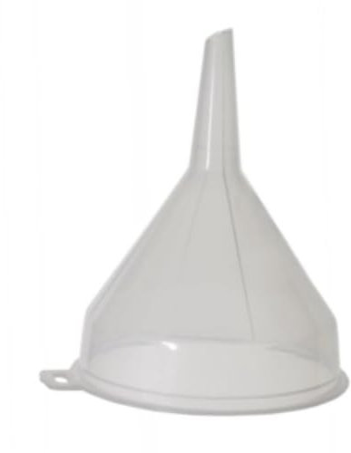 SOTL® 14cm Clear Plastic Funnel For Bottle Filling Essential Oils Arts & Crafts Supplies Science Laboratory Chemicals Vehicle Maintenance Catering Restaurant Liquid Transfer Fluid