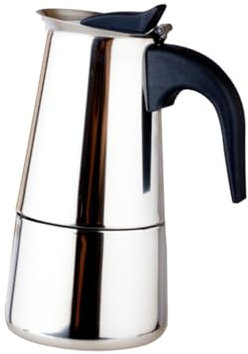 Edelstahl Kaffeekanne 2 Personen 100ml, Mokka für Herdplatten
