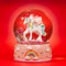 SIKORA SK45 Mittelgroße Glas Deko Schneekugel Einhorn Weiß Regenbogenfarben D:65mm