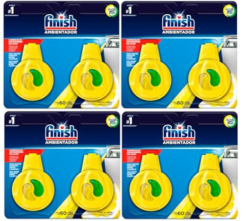 Finish Ambientador para lavavajillas fragancia limón - 8 unidades - 480 lavados