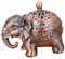 ULTECHNOVO 1stück Retro Elefant Weihrauchbrenner Aus Rotkupfer Kunstvolles Deko-Element Für Wohnzimmer Schlafzimmer Luftreinigung Und Stressabbau Stilvoller Räucherstäbchenhalter
