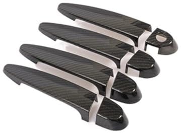 Outside Door Handle Cover Trim For BMW X1 X3 X4 X5 X6 Carbon Fiber Printed Car Exterior Door Handle Cover Sticker Moulding Trim Door Handle Cover
