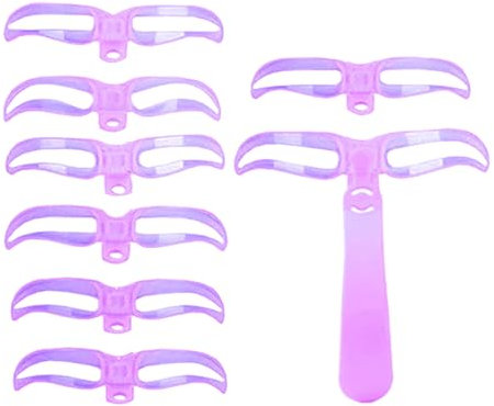 Gabarits Sources Kit Pour Femmes, Huit Styles Outils D'aide Au Maquillage Des Sourcils, Accessoire Réutilisable Et Lavable Pour Maquillage Quotidien Soirée Et Rendez-Vous