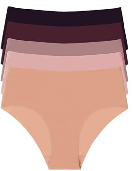 Occulto Damen Seamless Slip 5er Pack (Modell: Savona), Nahtlose Frauen Unterwäsche Mix 1 XS