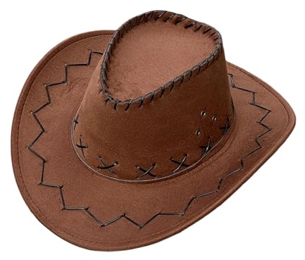 Generisch Cowboy Hut Western Cowgirl Hüte für Damen Herren Kinder