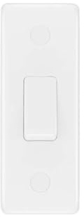 BG 847 Moulded Round Edge | White | 1 Gang 10A 2 Way Architrave Switch