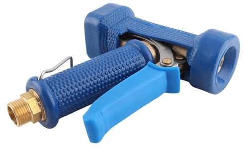 Tnfeeon Schlauchdüse, Kupfer-Hochdruck-Sprühdüse, Effiziente Wasserpistole für Küche und Gewerbliche Nutzung (C Blaue Zwickel-Spritzpistole (4 Spitzen)