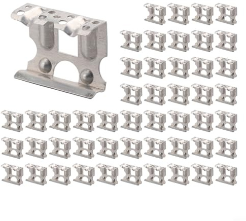 50 Stück Solarmodul-Reinigungs-Clips, Aluminium-Wasserablauf-Lösung für Photovoltaik-Rahmen (35 mm)