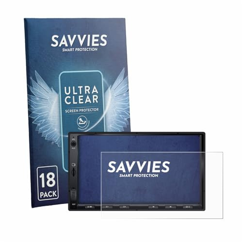 Savvies 18 Stück Schutzfolie für Atoto A5LG2A7T 7 Displayschutz-Folie Ultra-Transparent