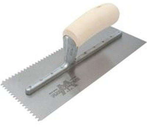 Marshalltown 701S V Notched Trowel - Wooden Handle