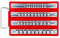 Laser 2789 Socket Rail Rack - Small, Red