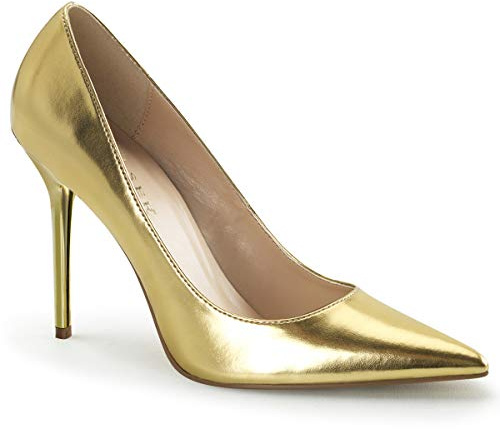 Pleaser Classique 20, Damen Pumps, Gold (Gold Met Pu), 44.5 EU