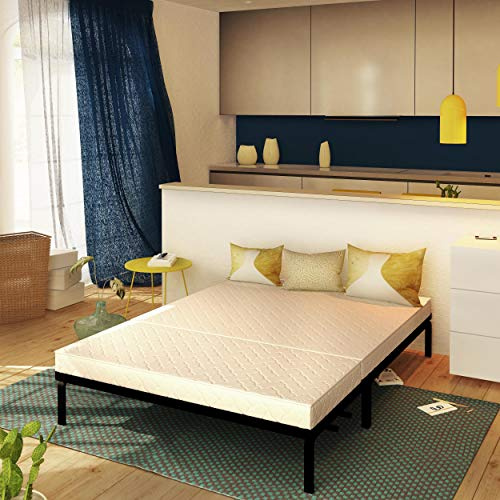 Baldiflex Matratze für Bettsofa aus Memory-Schaum Brio Prontoletto Memory mit Biese auf Sitzfläche, orthopädisch, ergonomisch, hypoallergen 160x190 bianco