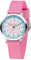 JACQUES FAREL Happy Learning Kinder-Armbanduhr Lernuhr Mädchen Analog Quarz Metall Textilband KOP 04