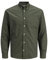 JACK & JONES Men's Jjeoxford Shirt L/S S21 Noos Shirt, Forest Night / Fit: Slim Fit., S
