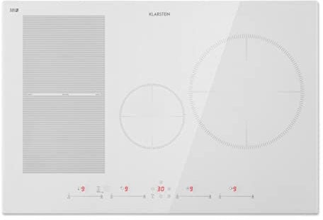 Klarstein Piastra Induzione 4 Fuochi, Piano Cottura Induzione 7500W, Piano Cottura Induzione a 4 Fuochi Integrata con Controllo Touch, Fornello a Induzione, Piastra ad Induzione Professionale 4 Zone