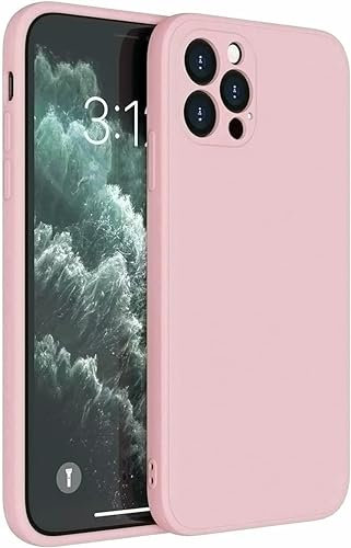 Mixroom - Cover Custodia Case per iPhone 12 PRO Protezione Copre Fotocamera in Silicone TPU Opaco con Bordi Piatti Colore Rosa