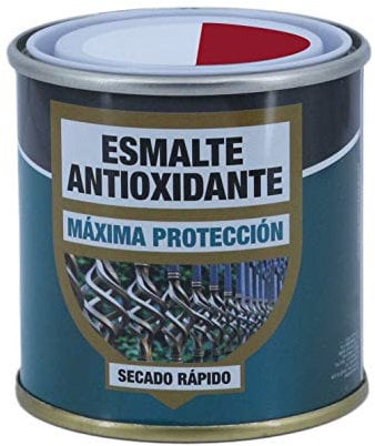 H HANSEL HOME Esmalte Antioxidane Rojo Carruaje, Máxima Protección y Decoración de Superficies de Acero, Hierro, Secado Rápido (Rojo Carruaje, 375 ml)