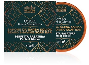 Officina Naturae | Feste Rasierseife Nr. 06, natürliche Rasur, weiche und glatte Haut, 50 g