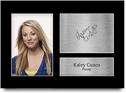 HWC Trading A4 Kaley Cuoco Big Bang Theory Penny Geschenke Gedruckt Signiert Autogramm Bild Für Fernsehen Zeigen Fans
