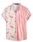 VATPAVE Mens Flamingo Hawaiian Shirts Casual Floral Short Sleeve Button Down Shirt Summer Shirts X-Large Pink Flamingo Tropical