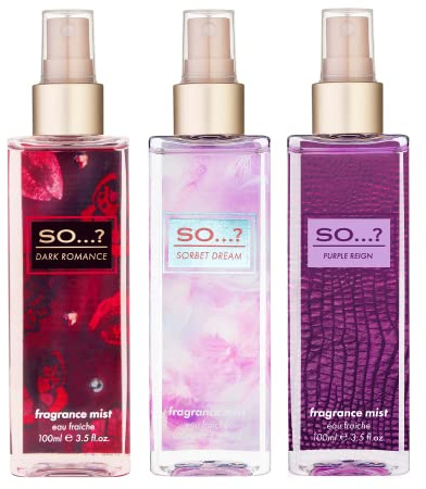 So…? Damen Körpernebel Bundle Sorbet Dream, Dark Romance, Purple Reign bodyspray Gemischte Duftbündel 100ml (3er-Pack)