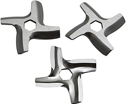 Oikabio pour Hachoir à Viande Couteau Hachoir Lame Appareils de Cuisine Pièces pour Hv2 Hv3 Hv4 Hv6 Hv8 Me406 Me420 Me605 Me650