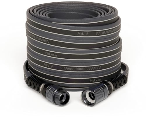 FITT Force Pro Water Hose, 5/8 150ft Heavy-Duty Commercial Grade Garden Hose, Blue