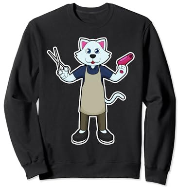 Gato Peluquero Tijeras Sudadera