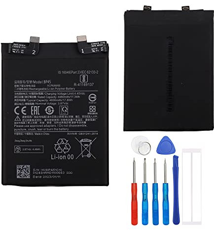 E-yiiviil Ersatzakku BP45 Kompatibel mit Xiaomi 12 Pro 5G with Tools
