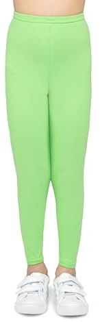 looksy Leggings de Algodón para Niña Largo hasta el Tobillo Suaves y Transpirables Pantalones para Niñas de 3 a 13 Años para Colegio Baile Deporte Disponibles en Colores Clásicos y Vivos