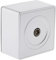 Zenitech - Toma TV de superficie D.9,52mm plata - Gama Vulco