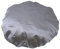Cuffia da doccia da donna impermeabile elastica cappello da doccia Lady Spa Cap cuffia da bagno doppio strato grigio bello e attraente