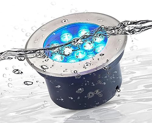 Luces De Paisaje Submarino - Foco LED Piscina, Foco Subacuático Impermeable IP68, Foco LED Empotrable Para Exteriores De Bajo Voltaje De 24 V, Foco Empotrable Para Terraza Exterior ( Color : Yellow ,