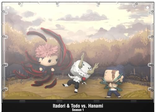 Funko Jujutsu Kaisen Yuji Itadori & A0I Todo & Hanami (Pop! Moments Deluxe) Vinyl Figur 06 Unisex Pop! Multicolor