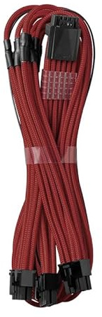 CableMod PRO ModMesh RT 12VHPWR auf 3X PCI-e Kabel für ASUS/Seasonic/Phanteks - 60cm, dunkelrot