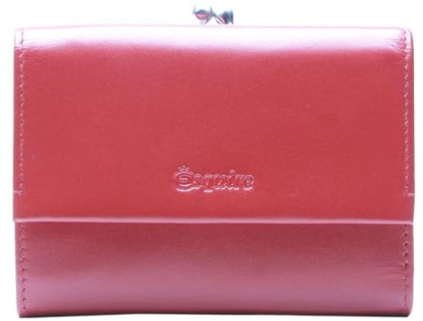 Esquire Geldbörse New Silk Wallet Red dunkelrot